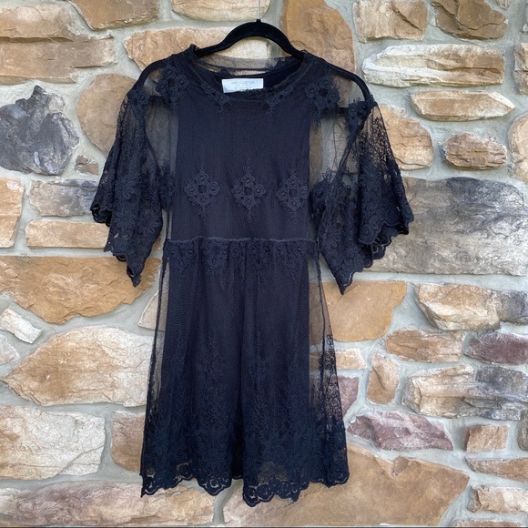 Zara Dresses & Skirts - ZARA Black Lace Dress